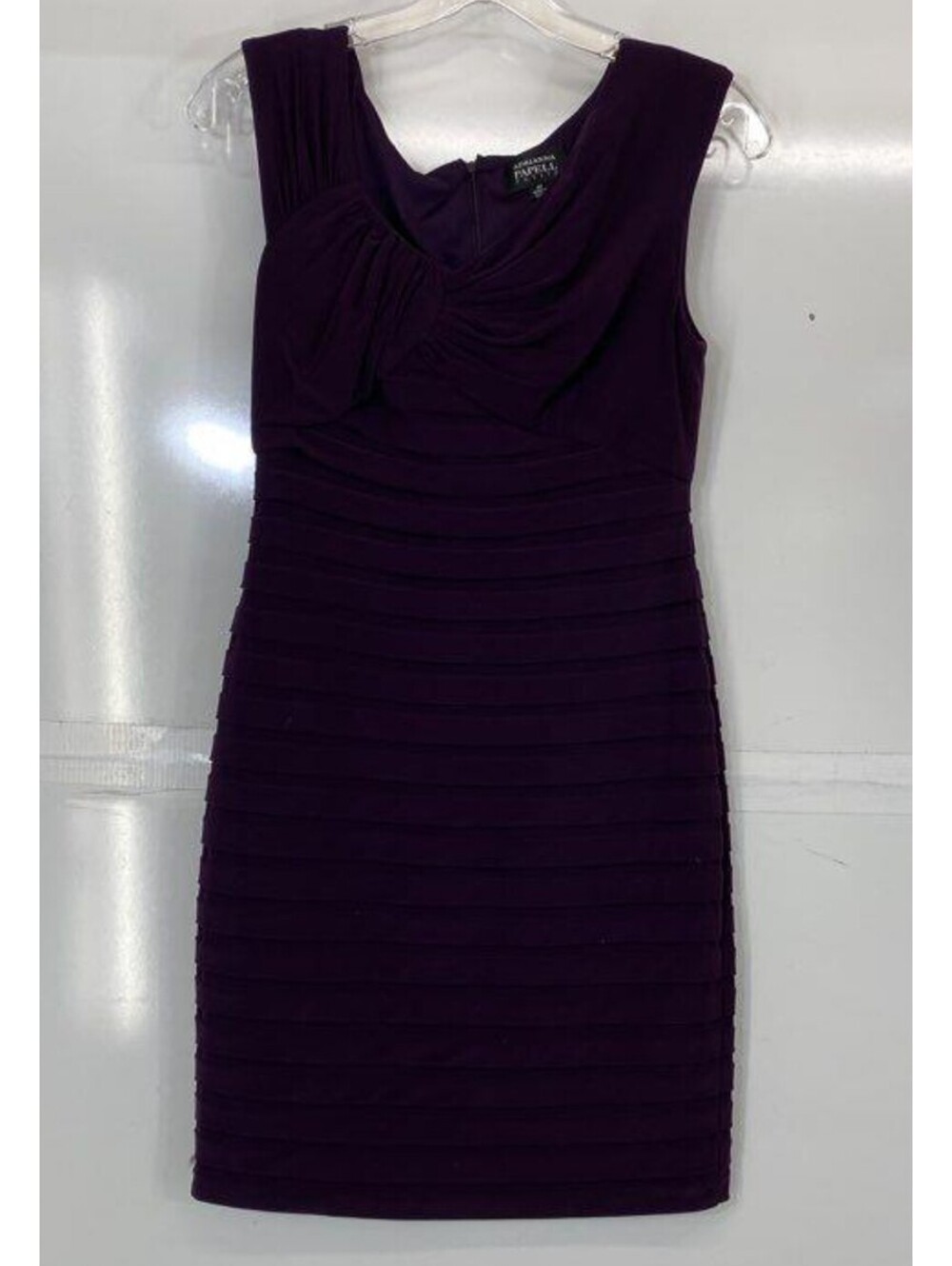 Adrianna Papell Petite Purple Sheath Dress Size 4P